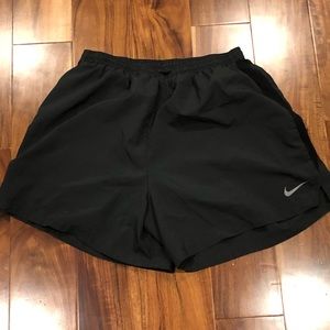 Gray Nike dri fit running shorts